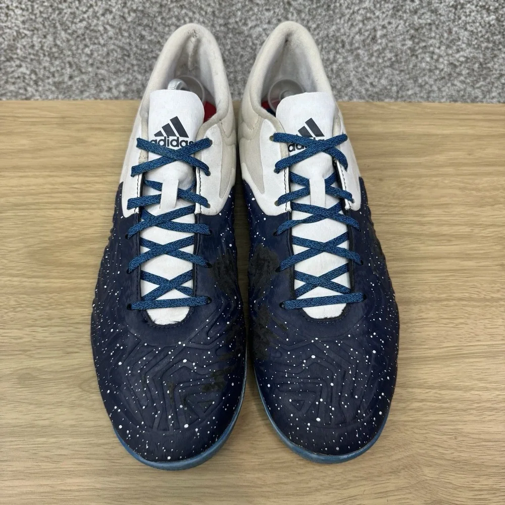 Adidas Shoes Men's Size 12.5 Court X 15.2‎ Collegiate Navy White USA Flag AQ2523